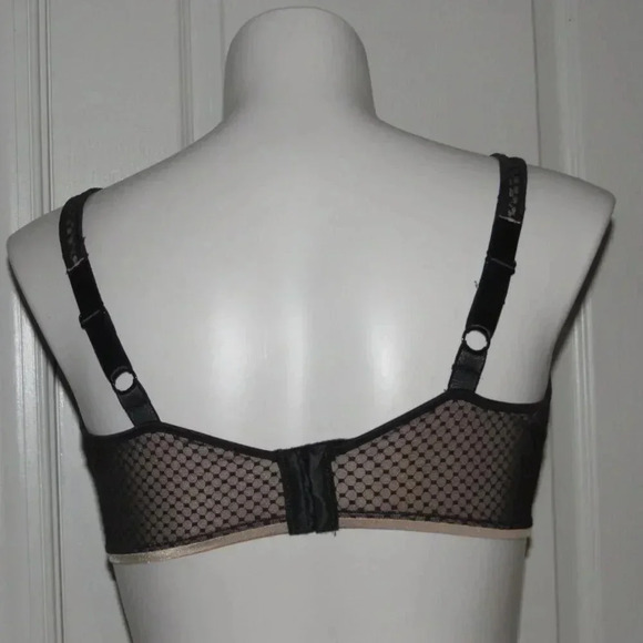 NWT BALI Minimizer Underwire Black Tan Bra Style 3385 Size 42DDD - Picture 3 of 5